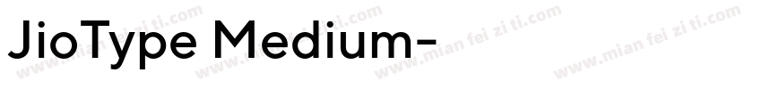 JioType Medium字体转换